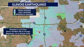 Earthquake rattles northern Illinois; southern Wisconsin, 2 other states