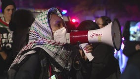 Capitol Police confront pro-Palestine protesters outside DNC building