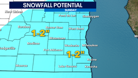 Snowy Sunday in southeast Wisconsin; what to expect and when