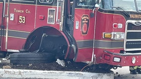 Wauwatosa fire truck in wreck near Mayfair Mall