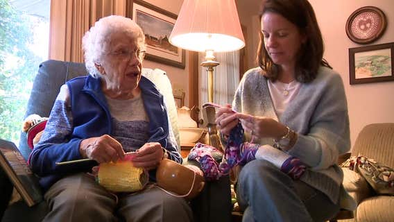Grafton centenarian shares crochet talent with family, others