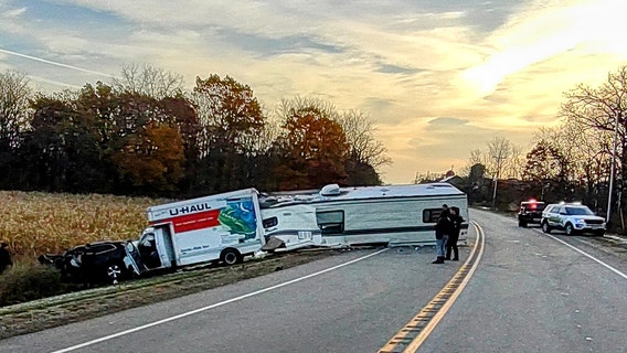 Crash in Kenosha County; driver sought, woman flown to hospital