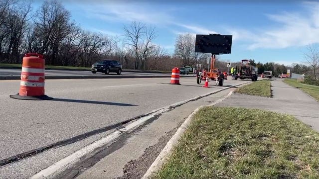 Worker struck in Slinger construction zone; suffers minor injuries