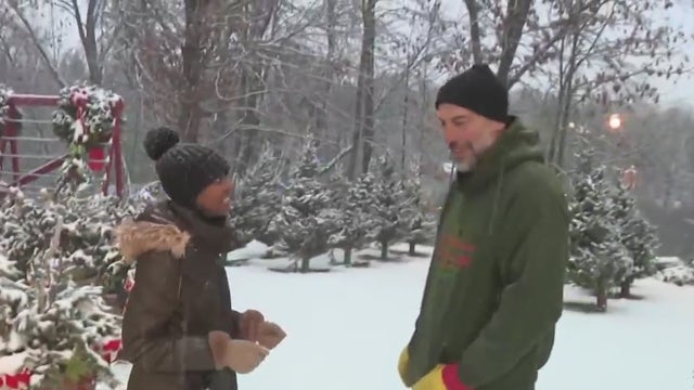 Enjoying the holidays at Indian Lore Christmas Tree Farm