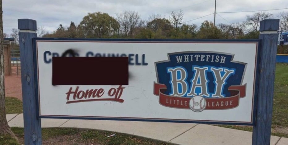 Craig Counsell Park sign vandalized in Whitefish Bay