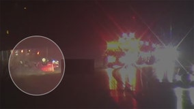 Waukesha I-94 rollover crash, woman injured