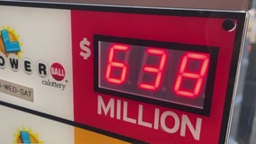Winning numbers drawn for $638 million Powerball jackpot