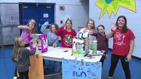Merton students create 'Cardboard Arcade'