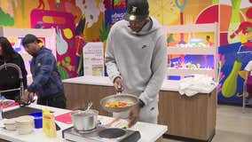 Khris Middleton at Hunger Task Force, part of '12 Days of Khrismas'