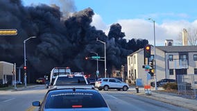 Racine apartment building fire on Washington Avenue