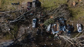 Infant tossed by Tennessee tornado found alive in downed tree