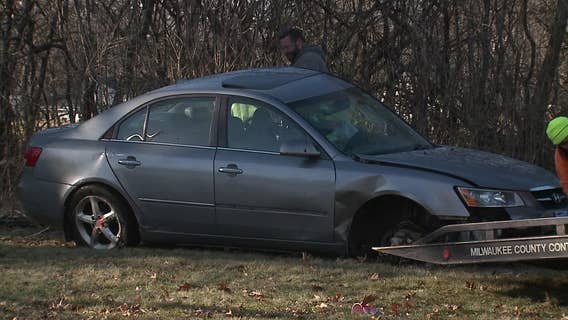 Milwaukee fatal crash; Sherman and Custer, vehicle in trees