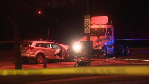 Milwaukee head-on crash, van collides with semi; 3-year-old dead
