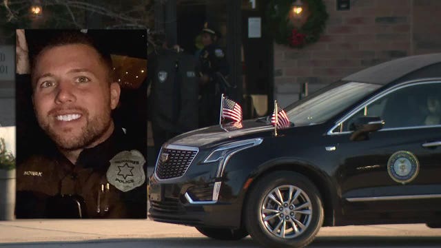 Milwaukee Police Officer James Nowak visitation, funeral