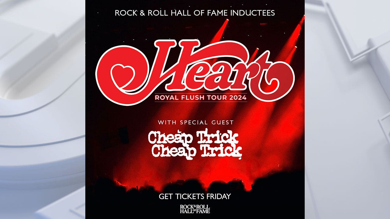 Heart, Cheap Trick at Fiserv Forum; concert set for Aug. 15, 2024