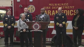 MFD ribbon cutting ceremonies, station reopened, med unit added