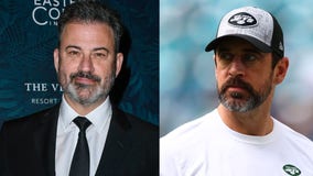 Aaron Rodgers takes Epstein-related dig at Jimmy Kimmel; late-night host fires back