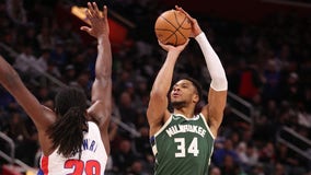 Bucks beat Pistons with help from Antetokounmpo's triple-double