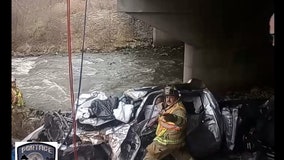 Video shows lengthy rescue of man trapped under bridge for 6 days