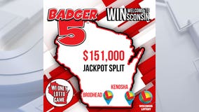 Wisconsin Lottery: $151K Badger 5 jackpot splits by 2 winners