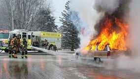 Slinger car fire, no injuries reported