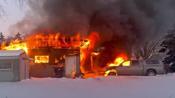 Waukesha house fire off Sunset Drive, no injuries