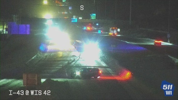 Sheboygan County I-43 closure, recovery of multiple semis