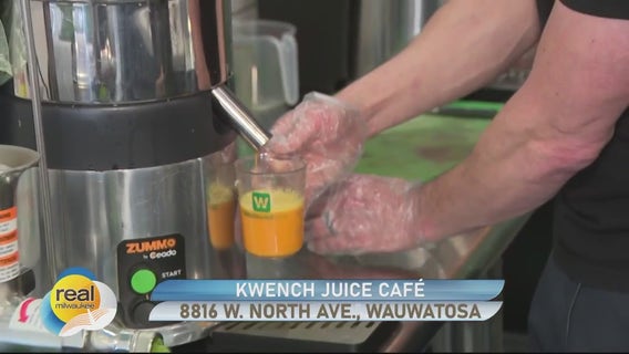 Kwench Juice Café; Freshly-made juices, smoothies and bowls