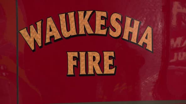 Waukesha unknown substance in Fox River; has oily sheen, unusual odor