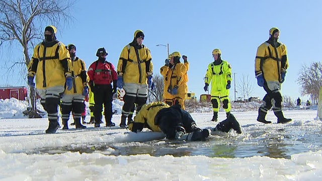 Eagle Lake ice rescue training, first responders sharpen skills