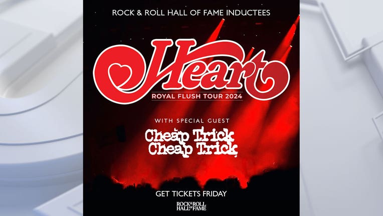 Heart, Cheap Trick at Fiserv Forum; concert set for Aug. 15, 2024