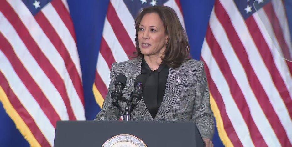 Wisconsin VP Kamala Harris visit; discussing abortion bans in Big Bend