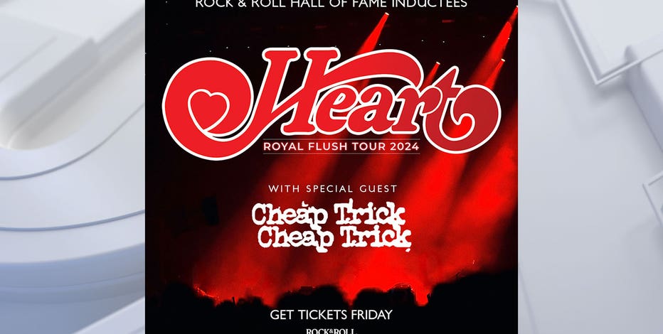 Heart, Cheap Trick at Fiserv Forum; concert set for Aug. 15, 2024