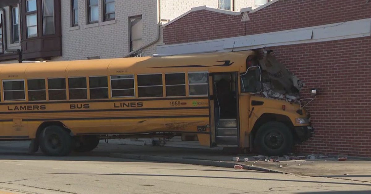 Milwaukee school bus crash; hit building near Holton and Locust | FOX6 ...