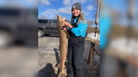 Winnebago system sturgeon spearing opens, ice conditions limit crowd