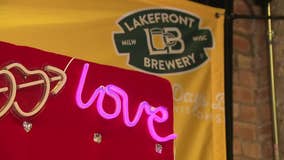 Valentine's Day at Lakefront Brewery; couples say 'I do'