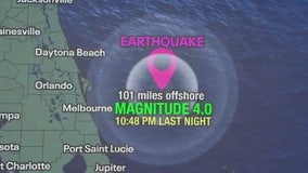 Rare earthquake reported off the coast of Cape Canaveral, Florida