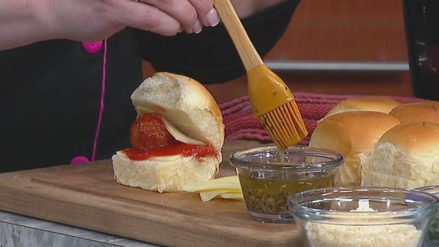 Game day appetizers: Buffalo chicken meatballs, pork meatball sliders