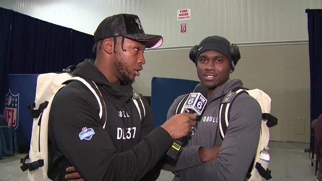 NFL Draft hopefuls interview each other, share experiences