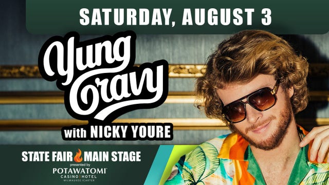 2024 Wisconsin State Fair: Yung Gravy takes Main Stage, Aug. 3