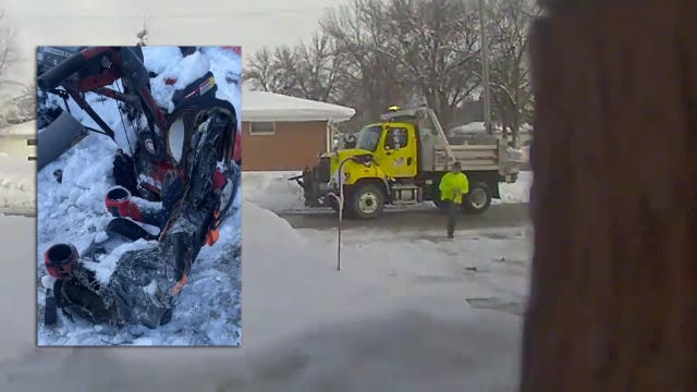 Waukesha snowplow hero saves garage from going up in flames
