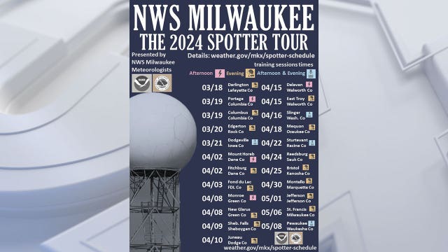 2024 Milwaukee storm spotter training; register for in-person training