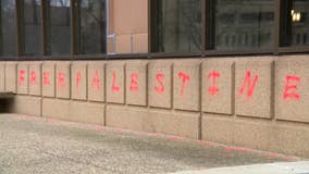 UW-Milwaukee Golda Meir Library damaged; vandalized with graffiti