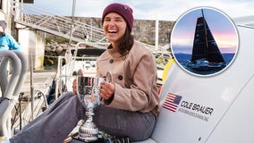 Cole Brauer becomes 1st US woman to sail solo around the world