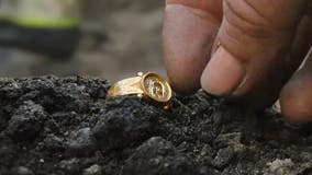 Gold ring with mark of Christ lost 500 years ago recently found in excellent condition