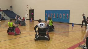 West Allis wheelchair rugby tournament at Lane Middle School