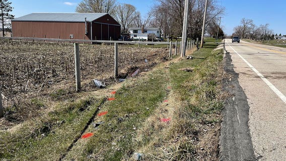 Kenosha County fatal crash; vehicle hits cow in middle of road