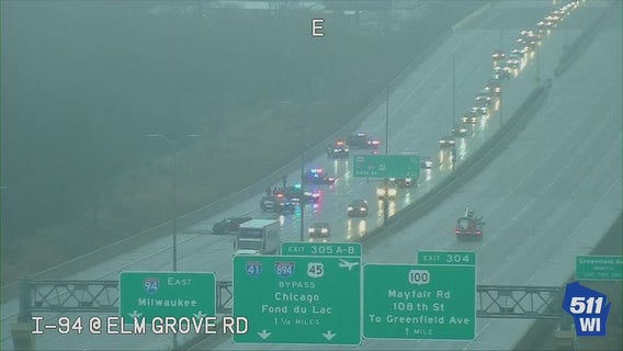 I-94 vehicle fire, traffic backed up for hours near Zoo interchange