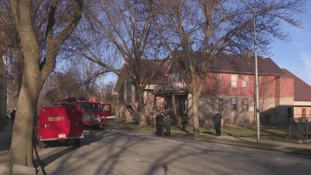 Milwaukee house fire, 20th and Cherry, no injuries