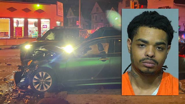 Milwaukee police chase, crash on south side; 24-year-old man charged